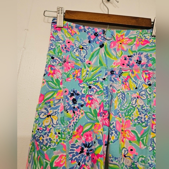 Lilly Pulitzer High-Rise Leggings Amalfi Blue Alligator Isle - Picture 4 of 6